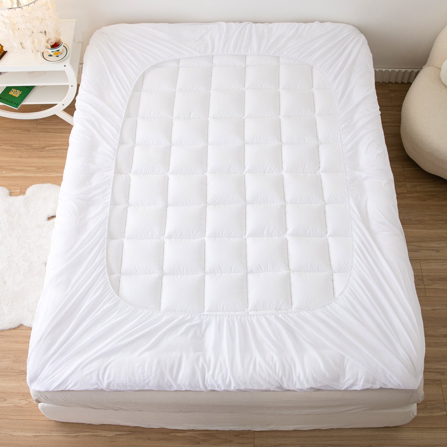 Quilted Cooling Mattress Pad - Warmkiss