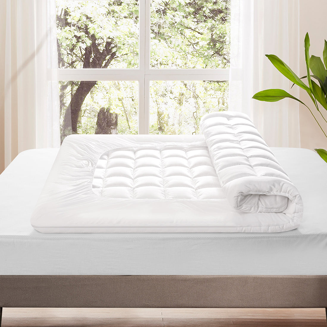 Quilted Cooling Mattress Pad - Warmkiss
