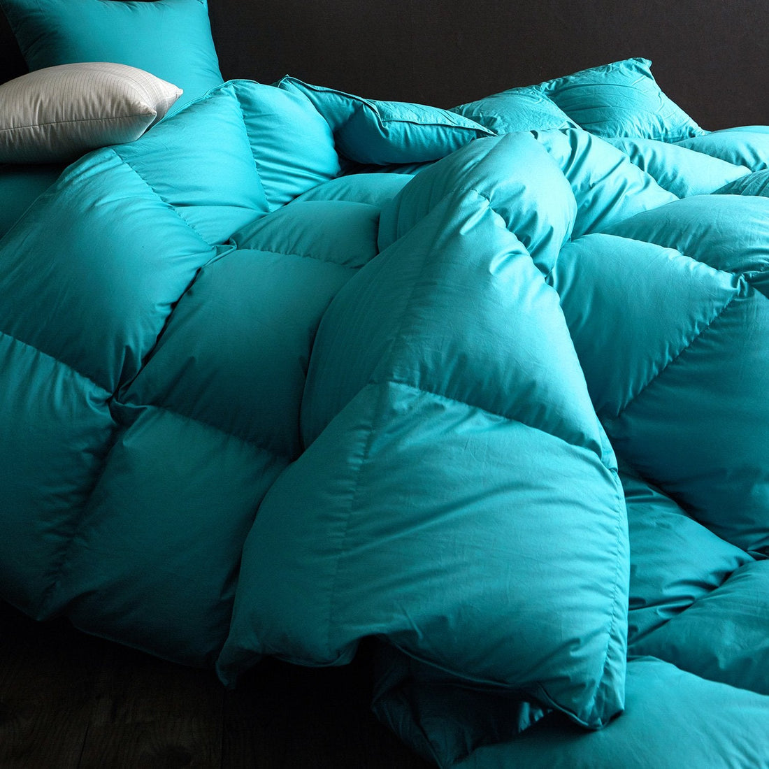Fusion Winter Goose Down Comforter Turquoise - Warmkiss