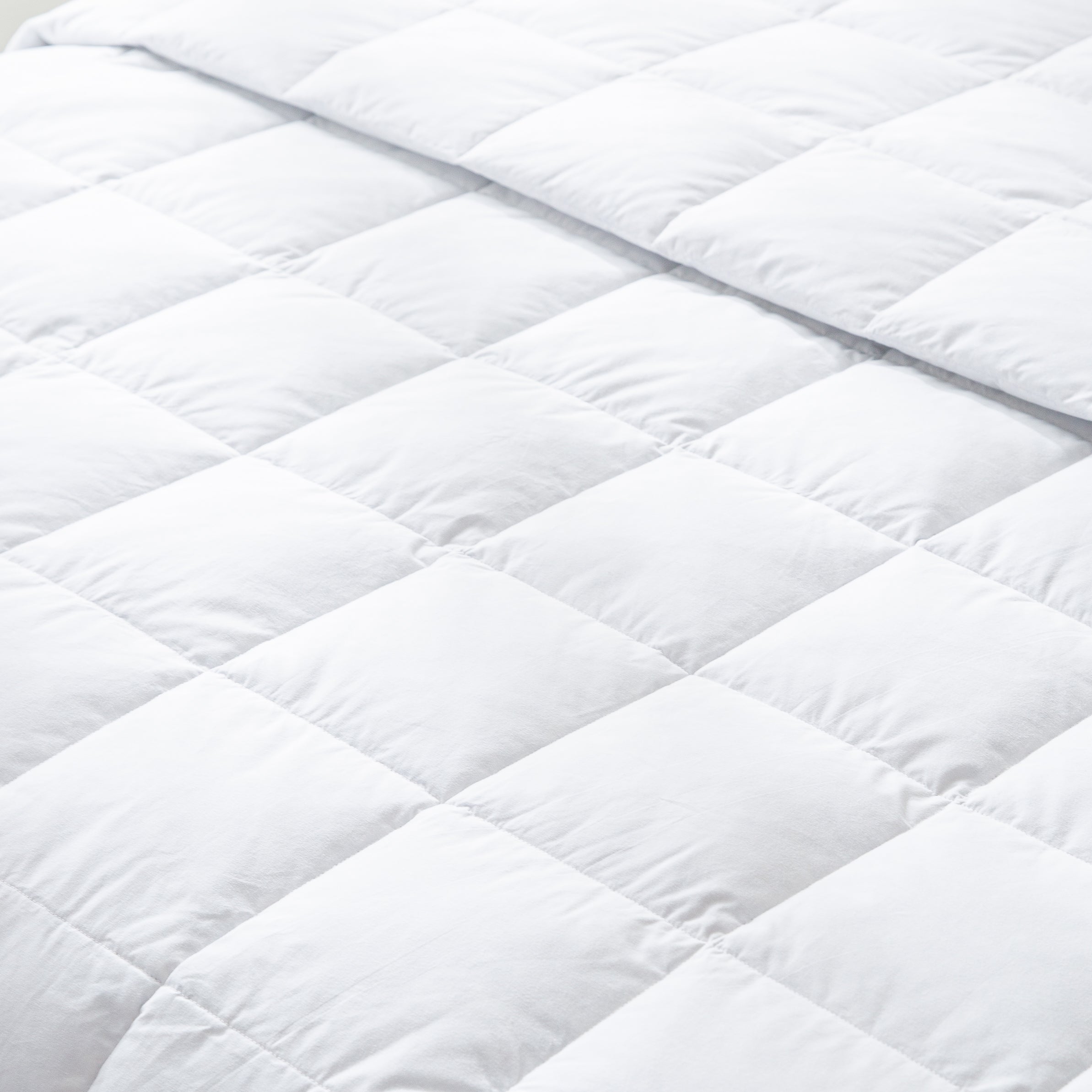 Duvet Summer Comforter Ultra Lightweight Hypoallergenic Grey Duck Down Comforter/Blanket for Summer,White/Grey