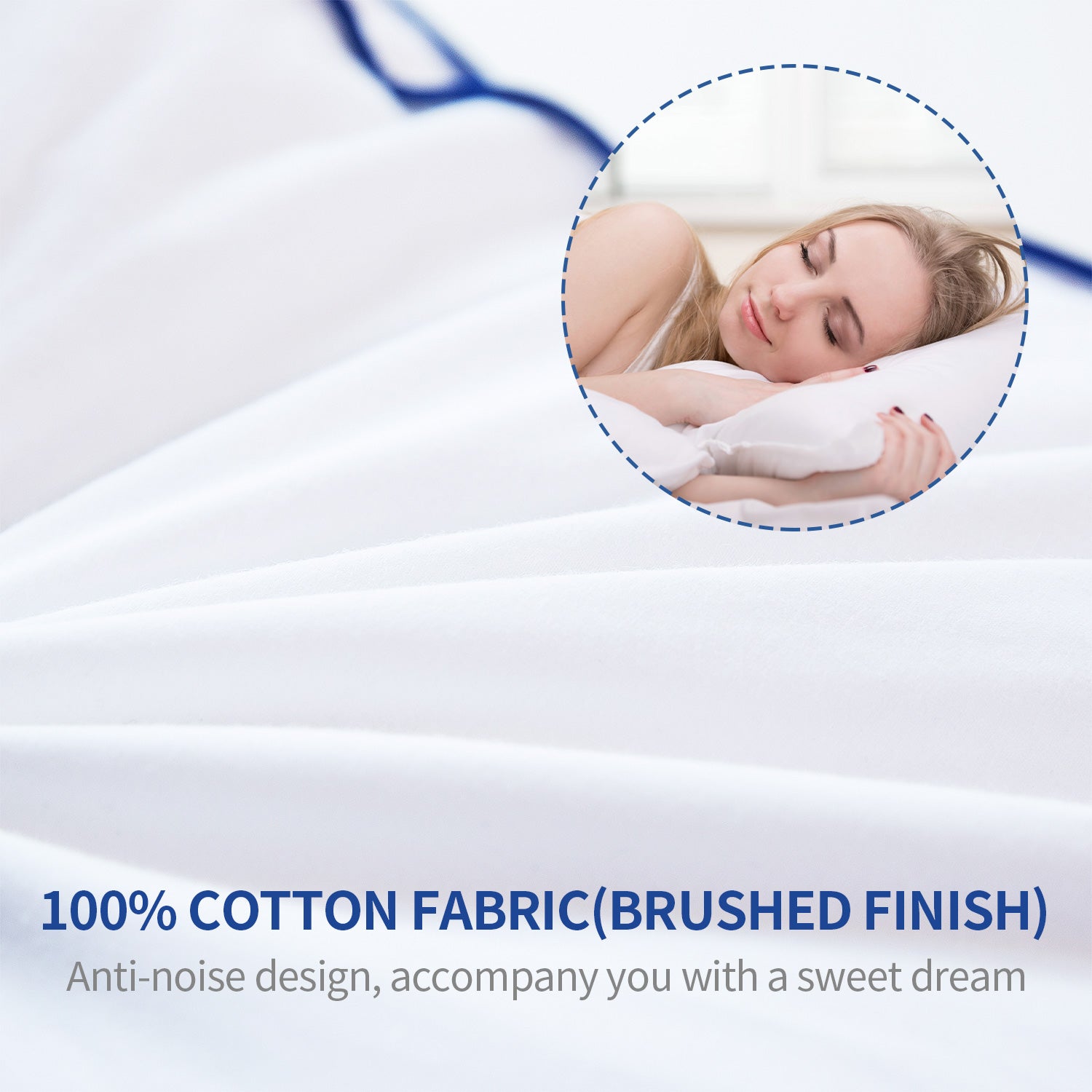 Feather Pillows Set of 2, Bed Medium Firm Pillows for Sleeping, Fluffy and Supportive Gusseted Pillow