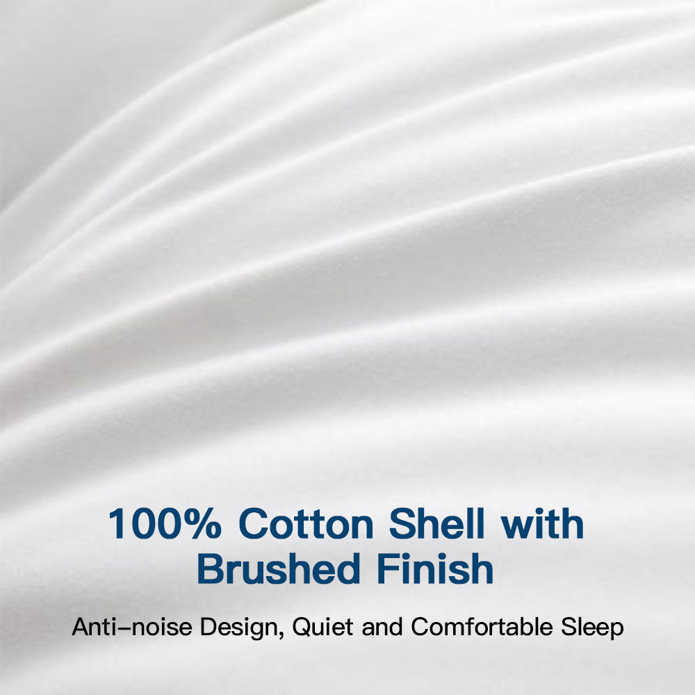Feather Down Pillows for All Types Sleepers, Set of 2