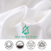 Down Comforter All Season White Duvet Insert Filling with White Duck Down and Feather Lightweight Down Duvet